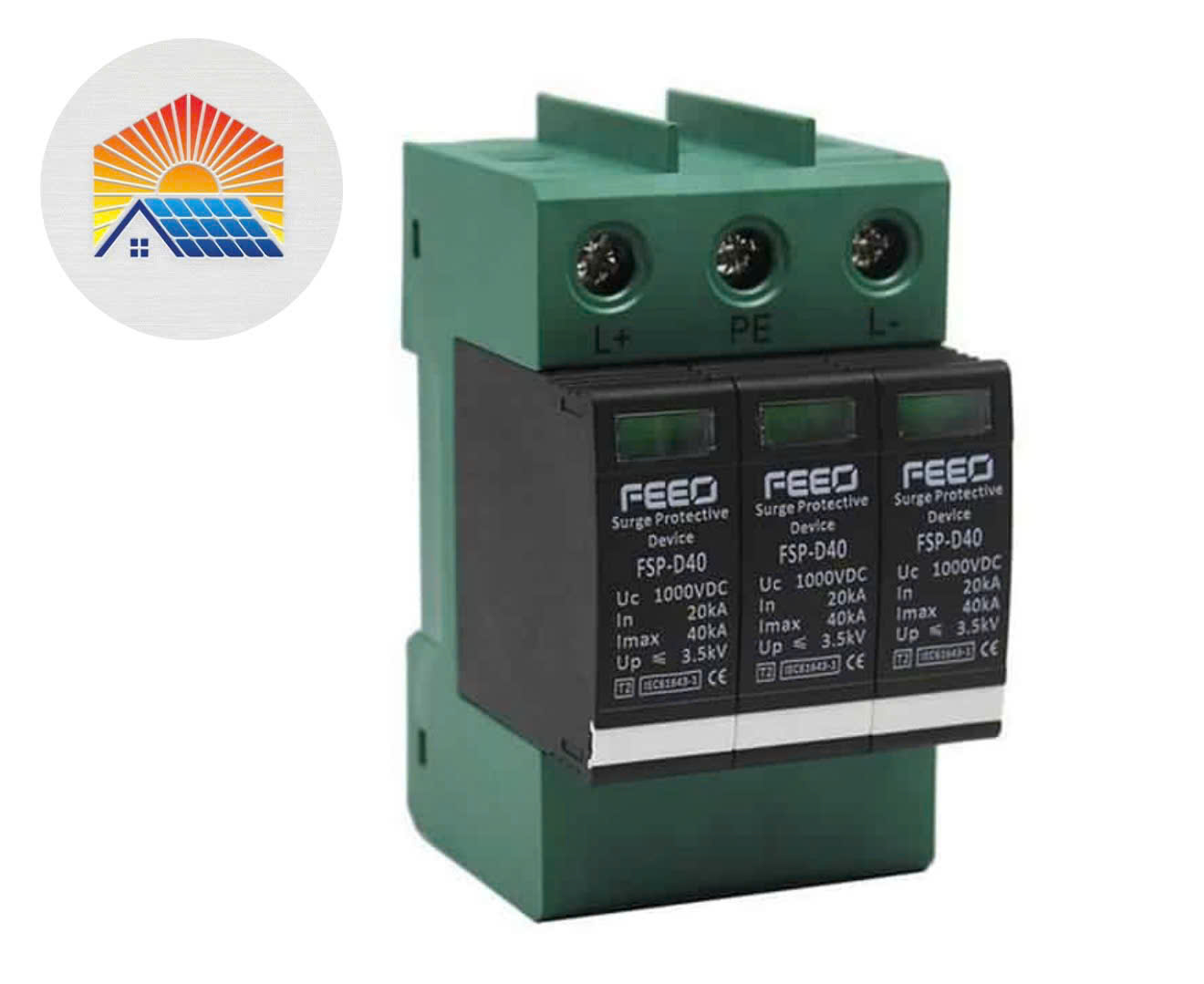 Chống Sét Lan Truyền DC 1000V 3P 20-40kA FEEO