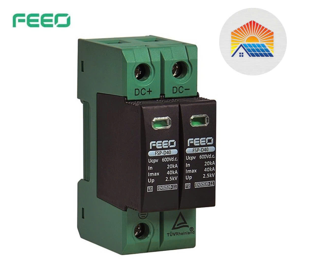 Chống Sét Lan Truyền DC 600V 2P FEEO